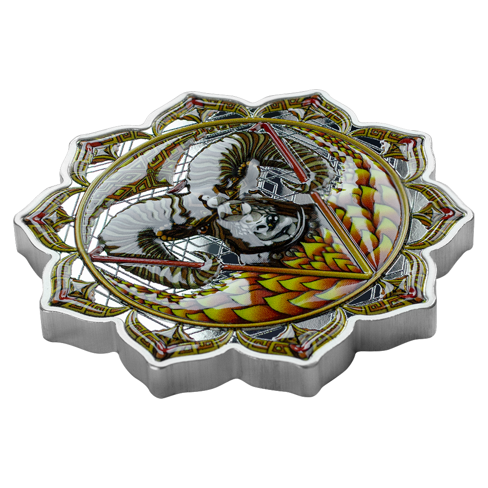 Phil Lewis Seven Chakras - 2oz Pure Silver Ram of the 3rd Chakra