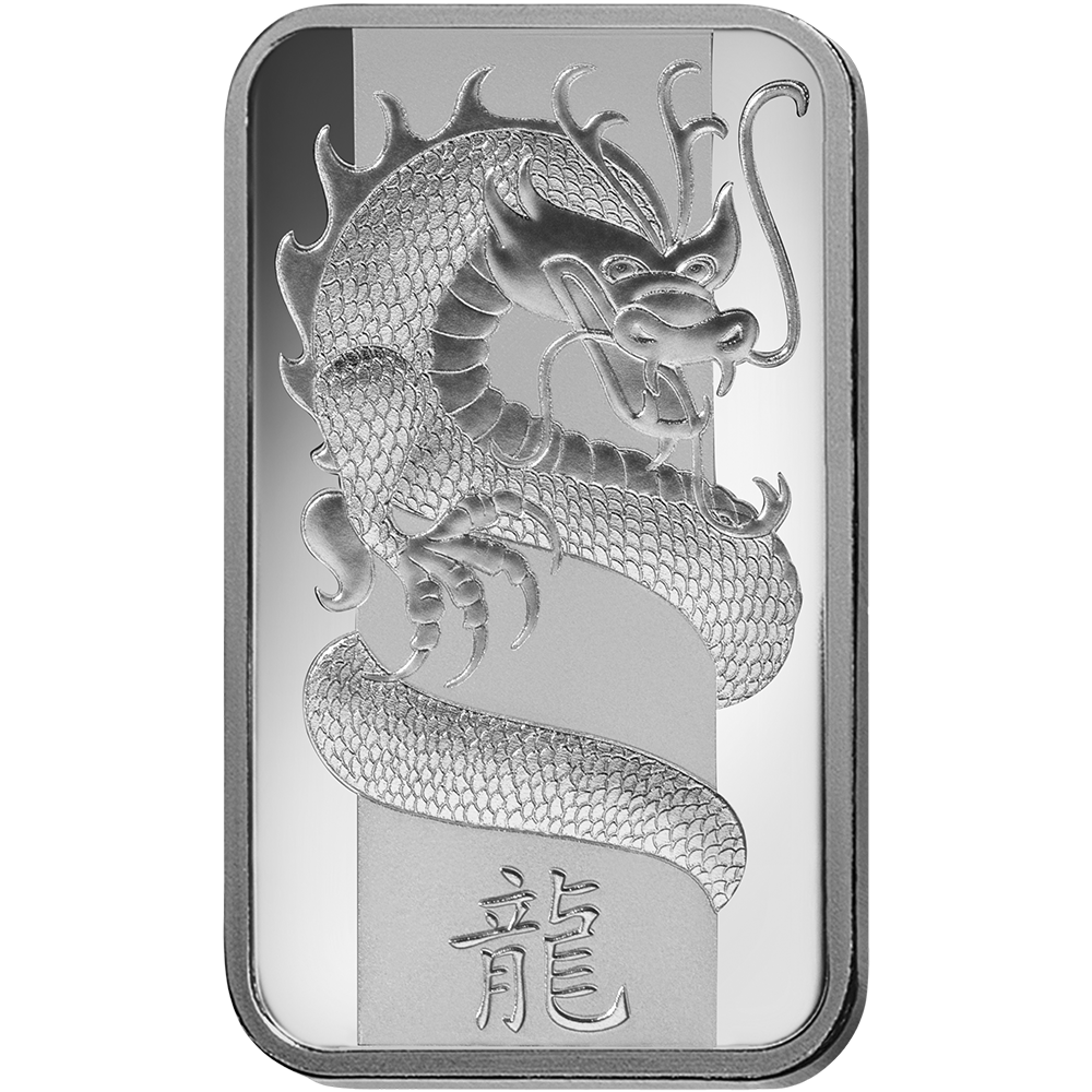 Lunar Dragon Silver Minted Bar - 10g | PAMP