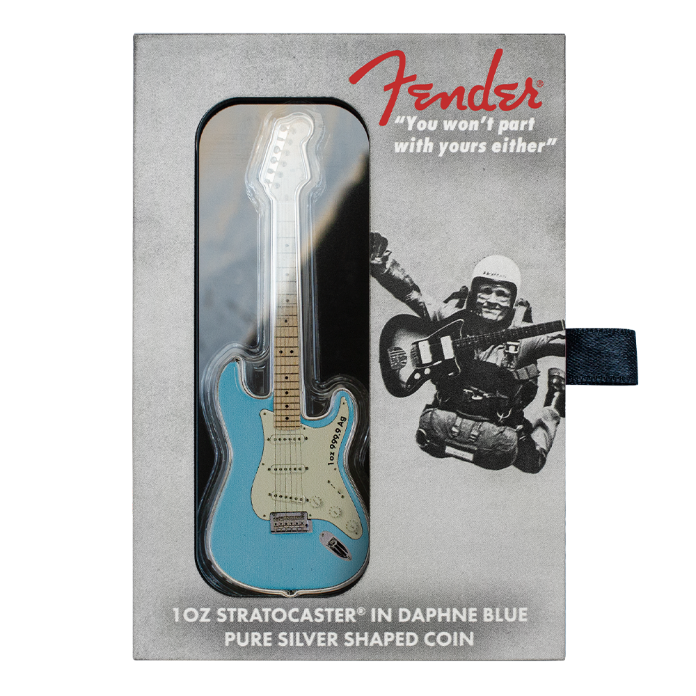 Fender® 2x1oz Dynamic Duo Coin Set - Precision Bass® Guitar